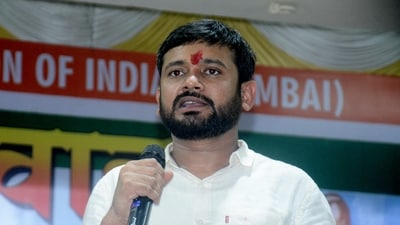 Congress leader Kanhaiya Kumar in Mumbai. (PTI) Congress leader Kanhaiya Kumar in Mumbai. (PTI)