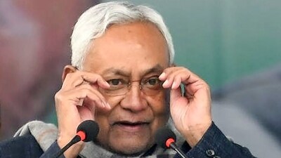 Patna: Bihar Chief Minister Nitish Kumar during birth centenary celebrations of former state chief minister Karpoori Thakur, in Patna. (PTI) Patna: Bihar Chief Minister Nitish Kumar during birth centenary celebrations of former state chief minister Karpoori Thakur, in Patna. (PTI)