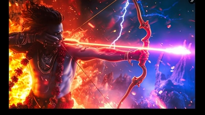 AI-generated picture of Lord Ram. (X/@Madhav Kohli) AI-generated picture of Lord Ram. (X/@Madhav Kohli)