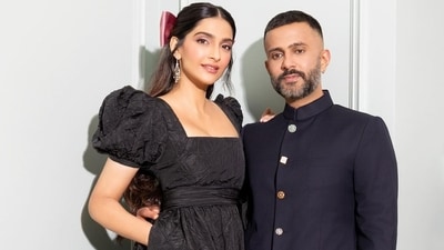 Sonam Kapoor and husband Anand Ahuja attended the Paris Fashion Week in France this week. The couple was twinning in black and posed for several pictures on the sidelines of the event. Sonam Kapoor and husband Anand Ahuja attended the Paris Fashion Week in France this week. The couple was twinning in black and posed for several pictures on the sidelines of the event. 