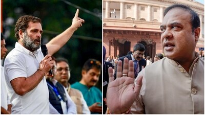 Congress MP Rahul Gandhi (L). Assam CM Himanta Biswa Sarma. Congress MP Rahul Gandhi (L). Assam CM Himanta Biswa Sarma.