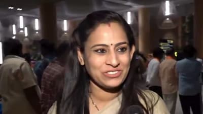 Vijetha, wife of Arun Yogiraj (PTI) Vijetha, wife of Arun Yogiraj (PTI)