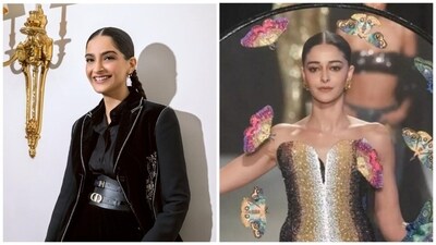 Sonam Kapoor attended the Dior show, while Ananya Panday walked the ramp for Rahul Mishra at Paris Fashion Week. Sonam Kapoor attended the Dior show, while Ananya Panday walked the ramp for Rahul Mishra at Paris Fashion Week.