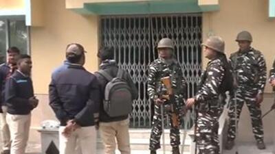 The ED team did not find any cash on the premises during their six-hour-long search on Wednesday. (ANI videograb) The ED team did not find any cash on the premises during their six-hour-long search on Wednesday. (ANI videograb)