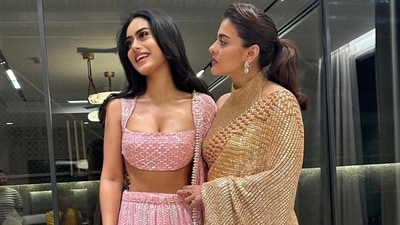 Kajol with daughter Nysa Devgan. Kajol with daughter Nysa Devgan.