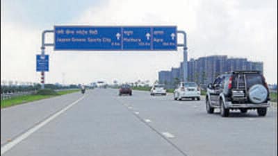 the FinTech hub project being developed near Noida airport project site along the Yamuna Expressway. (HT Archive) the FinTech hub project being developed near Noida airport project site along the Yamuna Expressway. (HT Archive)