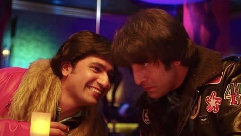 Vicky Kaushal and Ranbir Kapoor in Sanju Vicky Kaushal and Ranbir Kapoor in Sanju
