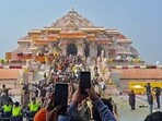 Devotees throng Shri Ram Janmabhoomi Temple on the first day after the Pran Pratishtha ceremony, in Ayodhya on Tuesday. (ANI file photo) Devotees throng Shri Ram Janmabhoomi Temple on the first day after the Pran Pratishtha ceremony, in Ayodhya on Tuesday. (ANI file photo)