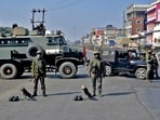 Soldiers block a road leading to the Kangla Fort, the venue of a meeting between the state lawmakers and members of Arambai Tenggol, a Meitei group, in Imphal, Manipur, India, January 24, 2024. REUTERS/Stringer