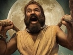 Malaikottai Vaaliban movie review: Mohanlal in a still from the Lijo Jose Pellissery film. Malaikottai Vaaliban movie review: Mohanlal in a still from the Lijo Jose Pellissery film.