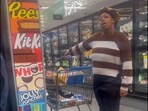 Shoppers were horrified when they saw a mother in Mississippi had brought her toddler to Walmart, dressing him only in a diaper and nothing else in sub-zero temperatures (Fee Nicole/Facebook) Shoppers were horrified when they saw a mother in Mississippi had brought her toddler to Walmart, dressing him only in a diaper and nothing else in sub-zero temperatures (Fee Nicole/Facebook)