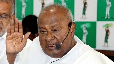 Kumaraswamy may contest LS polls if Modi wants him to, says ex-PM Deve Gowda (ANI) Kumaraswamy may contest LS polls if Modi wants him to, says ex-PM Deve Gowda (ANI)