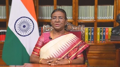 President of India, Droupadi Murmu addresses the nation on the eve of the 75th Republic Day (President of India X) President of India, Droupadi Murmu addresses the nation on the eve of the 75th Republic Day (President of India X)