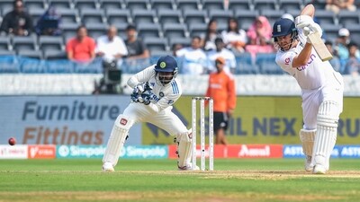 England's Jonny Bairstow (R) plays a shot during the first day of the first Test cricket match between India and England at the Rajiv Gandhi International Stadium in Hyderabad on January 25, 2024 (AFP) England's Jonny Bairstow (R) plays a shot during the first day of the first Test cricket match between India and England at the Rajiv Gandhi International Stadium in Hyderabad on January 25, 2024 (AFP)