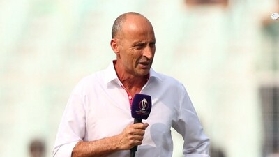 Former cricketer Nasser Hussain during the 2023 World Cup (REUTERS)