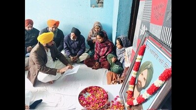 Sharing his condolences with the family of the Agniveer, the CM said a brave jawan laid his life in the line of duty. He said it is an irreparable loss for the country in general and for the distressed family in particular. (HT photo)