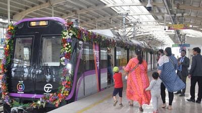The Pune Metro Rail Project comprises two corridors - the Pune Metro line-1 (PCMC- Swargate) and Pune Metro line-2 (Vanaz to Ramwadi), a total length of 33.2 km with 30 stations. (HT FILE) The Pune Metro Rail Project comprises two corridors - the Pune Metro line-1 (PCMC- Swargate) and Pune Metro line-2 (Vanaz to Ramwadi), a total length of 33.2 km with 30 stations. (HT FILE)