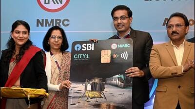 The card, meant for the passengers who use the Metro on Aqua Line, was launched at an event by NMRC managing director Lokesh M (centre), who is also chief executive officer (CEO), Noida authority (Sunil Ghosh/HT Photo) The card, meant for the passengers who use the Metro on Aqua Line, was launched at an event by NMRC managing director Lokesh M (centre), who is also chief executive officer (CEO), Noida authority (Sunil Ghosh/HT Photo)