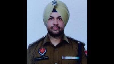 This is the fourth gallantry award that Punjab Anti-Gangster Task Force (AGTF) deputy superintendent of police (DSP) Bikramjit Brar has won in a short span of service. (HT Photo)