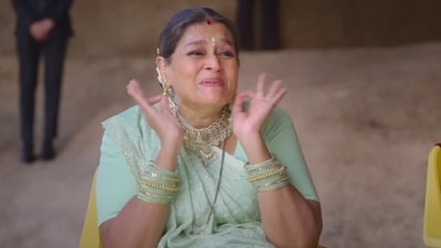 Supriya Pathak as Hansa in Khichdi 2 trailer. Supriya Pathak as Hansa in Khichdi 2 trailer.