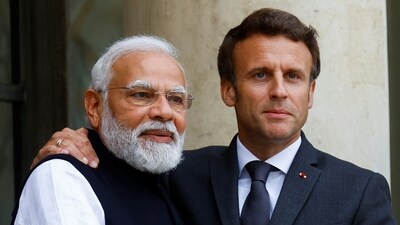 Prime Minister Narendra Modi and French President Emmanuel Macron. Prime Minister Narendra Modi and French President Emmanuel Macron.