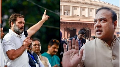 Congress MP Rahul Gandhi (L). Assam CM Himanta Biswa Sarma. Congress MP Rahul Gandhi (L). Assam CM Himanta Biswa Sarma.