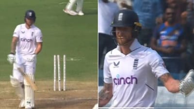 Ben Stokes was dismissed on 70 for England's final wicket of the first innings in Hyderabad Test (X) Ben Stokes was dismissed on 70 for England's final wicket of the first innings in Hyderabad Test (X)