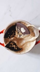 Chocolate shell oatmeal (Instagram)