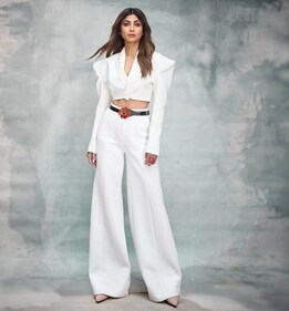 Shilpa Shetty Kundra in a white co-ord set (Photo: Instagram) Shilpa Shetty Kundra in a white co-ord set (Photo: Instagram)
