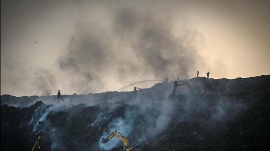 In humans, prolonged exposure to such ash can cause lung and heart ailments, including neurological damage. (HT Photo)