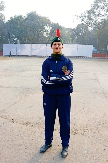 Shambhavi Singh, final-year student of BA (Prog) at Aditi Mahavidyalay. (Dhruv Sethi/HT)