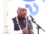 Congress National President Mallikarjun Kharge after hoisting the tricolour at the KPCC office in Bengaluru on Friday. Congress National President Mallikarjun Kharge after hoisting the tricolour at the KPCC office in Bengaluru on Friday.