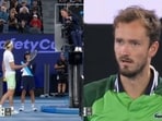 Alexander Zverev was not at all happy with Daniil Medvedev's act Alexander Zverev was not at all happy with Daniil Medvedev's act