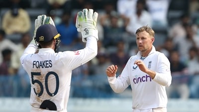 Although, England had three frontline spinners, it was Joe Root who was their best spinnero n Day 2, removing Yashasvi Jaiswal in the first over. He also removed KS Bharat. (ANI  )