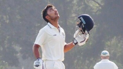 Tanmay Agarwal became the fastest cricketer to reach a triple ton in first-class cricket. (BCCI) Tanmay Agarwal became the fastest cricketer to reach a triple ton in first-class cricket. (BCCI)