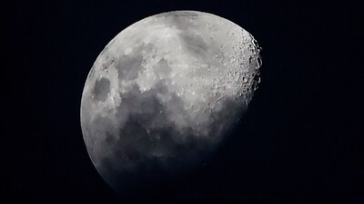 Moon's surface faults and shrinking circumference cause moonquakes that can last for hours. (AFP) Moon's surface faults and shrinking circumference cause moonquakes that can last for hours. (AFP)