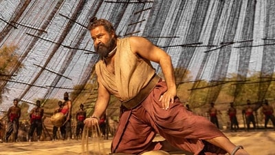 Malaikottai Vaaliban box office collection day 1: Veteran actor Mohanlal in a still from the film.