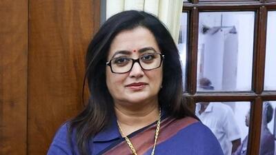 Sumalatha reiterated that she would contest from Mandya after a meeting with BJP leaders. (ANI) Sumalatha reiterated that she would contest from Mandya after a meeting with BJP leaders. (ANI)