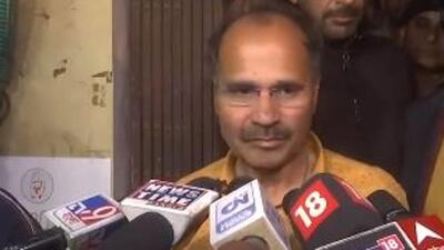 The Congress leadership is learnt to have nudged Adhir Ranjan Chowdhury on the issue. (ANI Video/Screengrab) The Congress leadership is learnt to have nudged Adhir Ranjan Chowdhury on the issue. (ANI Video/Screengrab)