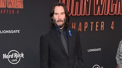 Keanu Reeves at the premiere of "John Wick: Chapter 4" on March 20, 2023. (AFP) Keanu Reeves at the premiere of "John Wick: Chapter 4" on March 20, 2023. (AFP)