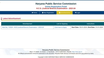 HPSC HCS Exam 2024 registration process to end on January 31 HPSC HCS Exam 2024 registration process to end on January 31