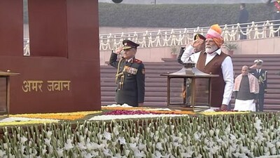 Republic Day 2024: PM Modi at National War Memorial. (YouTube/Narendra Modi) Republic Day 2024: PM Modi at National War Memorial. (YouTube/Narendra Modi)