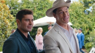 Zac Efron and John Cena in Ricky Stanicky trailer. Movie premieres on Prime Video in March 2024. (Prime Video) Zac Efron and John Cena in Ricky Stanicky trailer. Movie premieres on Prime Video in March 2024. (Prime Video)