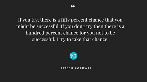 Ritesh Agarwal on failure and success in life.