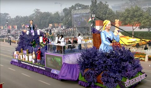 The Council of Scientific and Industrial Research tableau in the 75th Republic Day parade. (YouTube/Narendra Modi) The Council of Scientific and Industrial Research tableau in the 75th Republic Day parade. (YouTube/Narendra Modi)