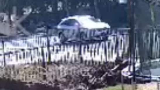 Home surveillance video of the incident helped investigators crack the crime (Fox 11 Los Angeles screenshot)