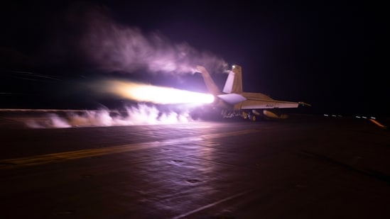The US and British militaries bombed multiple targets in locations used by the Iranian-backed Houthis in Yemen. (AP/File)
