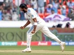 India's Jasprit Bumrah celebrates a wicket. India's Jasprit Bumrah celebrates a wicket.