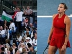 Aryna Sabalenka vs Qinwen Zheng Australian Open final disrupted by protestors