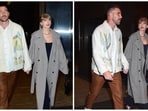 Taylor Swift and Travis Kelce were photographed together as they held hands and stepped out after having dinner Taylor Swift and Travis Kelce were photographed together as they held hands and stepped out after having dinner